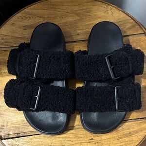 Allsaints Sherpa Sandal Size 8
